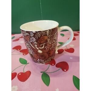 Starbucks 2008 Anniversary Mug Split Tail Mermaid Siren Copper Brown 12 oz Cup